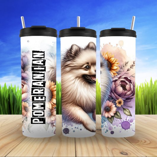 Bouteilles Isothermes Le rêve floral fluide de Poméranie