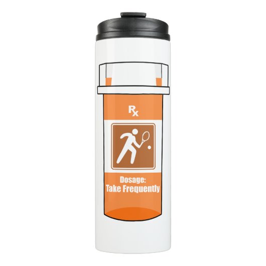 Bouteilles Isothermes Le tennis est ma drogue (Devant)