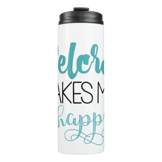 Bouteilles Isothermes Le Velcro me fait le culbuteur heureux (Devant)