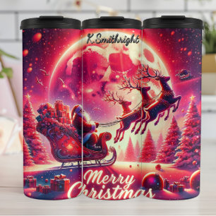 Bouteilles Isothermes Le voyage céleste en traîneau du Père Noël