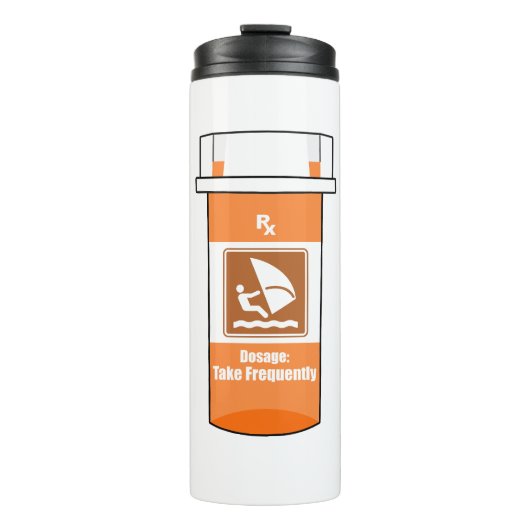 Bouteilles Isothermes Le windsurf est ma drogue (Devant)