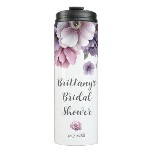 Bouteilles Isothermes L'eau de lavande aquarelle florale pour la fête de