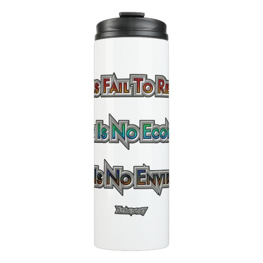 Bouteilles Isothermes L'économie contre l'environnement (Devant)