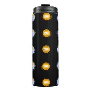 Bouteilles Isothermes LED, fermer l'arrière - plan abstrait.