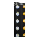 Bouteilles Isothermes LED, fermer l'arrière - plan abstrait. (Tourné sur la droite)