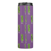 Bouteilles Isothermes Légume heureux de fibre de vert de groupe de tige (Dos)