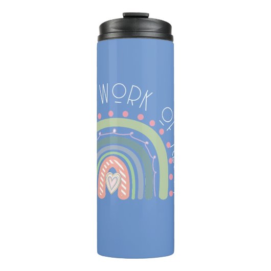 Bouteilles Isothermes L'enseignement est une oeuvre de Heart Periwinkle (Devant)