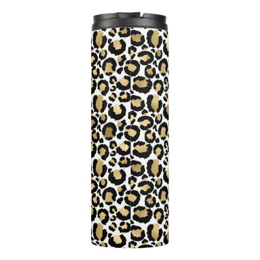 Bouteilles Isothermes Leopard blanc et or (Dos)