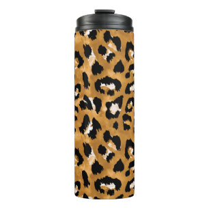 Bouteilles Isothermes léopard de peau d'animal : motif d'aquarelle.