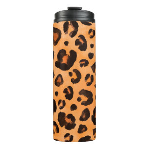 Bouteilles Isothermes Léopard noir jaune orange brun noir noir noir noi