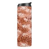 Bouteilles Isothermes Léopard rose rose (Tourné sur la gauche)