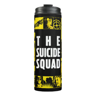 Bouteilles Isothermes L'équipe du suicide   Blocs d'icônes jaune et noir