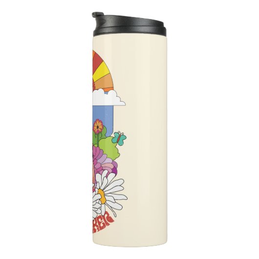 Bouteilles Isothermes L'équipe du suicide | Fleurs et soleil Peacemaker (Tourné sur la droite)