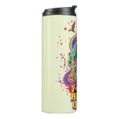 Bouteilles Isothermes L'équipe du suicide | Harley Quinn Flowers & Rainb (Tourné sur la gauche)