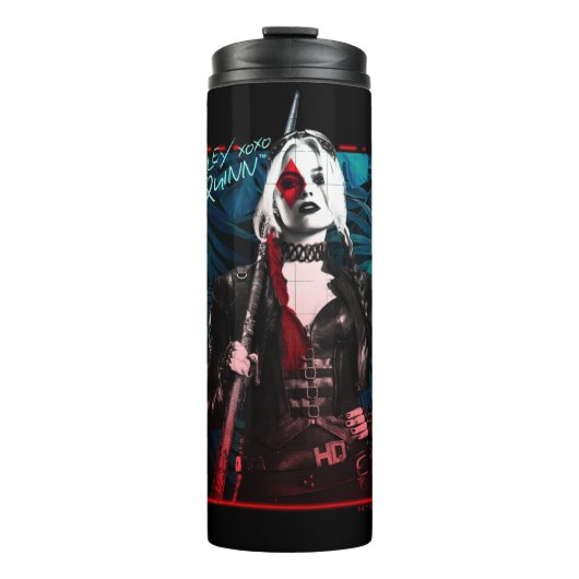 Bouteilles Isothermes L'équipe du suicide | Harley Quinn & Green Ferns (Devant)