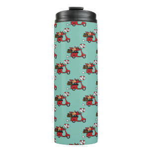 Bouteilles Isothermes Les amoureux du Cardinal Rouge sur Scooter