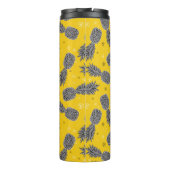 Bouteilles Isothermes Les ananas sur l'or | ajoutent votre nom (Dos)