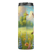 Bouteilles Isothermes Les ânes dans une prairie florale (Dos)