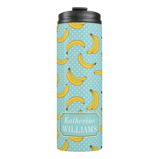 Bouteilles Isothermes Les bananes et les points de Polk | ajoutent votre (Devant)