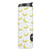 Bouteilles Isothermes Les bananes géométriques | ajoutent votre nom (Tourné sur la gauche)