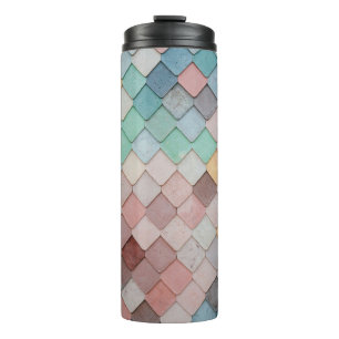 Bouteilles Isothermes Les carreaux façonnent la texture art motif