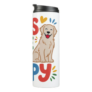 Bouteilles Isothermes Les chiens me rendent heureux Citation Inspirante