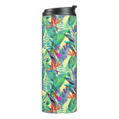 Bouteilles Isothermes Les colibris d'aquarelle | ajoutent votre initiale (Tourné sur la gauche)