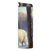 Bouteilles Isothermes Les Grands Pyrénées Laissent Neige Noël (Tourné sur la droite)