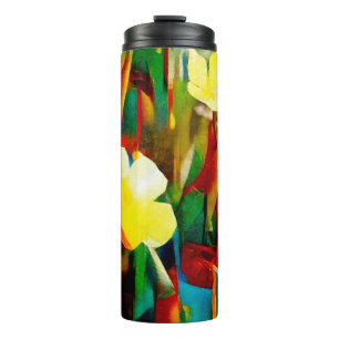 Bouteilles Isothermes Les jonquilles. Composition florale Abstraite dans
