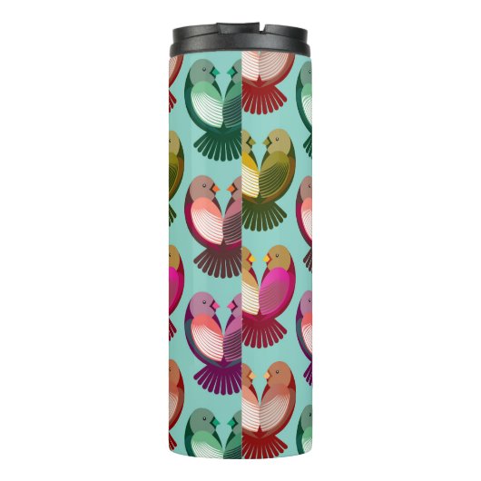 Bouteilles Isothermes Les oiseaux de Saint Valentin en amour (Dos)