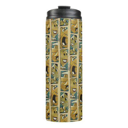 Bouteilles Isothermes Les Pierrafeu | Panneaux de caractères Retro Comic (Devant)