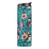 Bouteilles Isothermes Les poulets dans la nature rose, rose et bleu (Tourné sur la gauche)