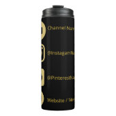 BOUTEILLES ISOTHERMES LES RÉSEAUX SOCIAUX DE YOUTUBE CHANNEL SONT EN MOD (Devant)