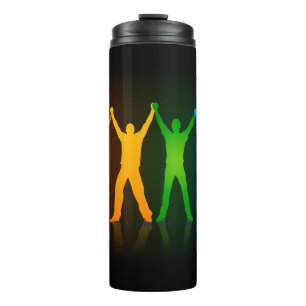 Bouteilles Isothermes Les six silhouettes debout de Slipperyjoe, bras le