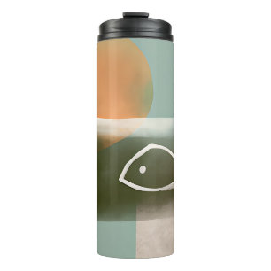 Bouteilles Isothermes Les tons de la Terre croisent et l'art minimaliste