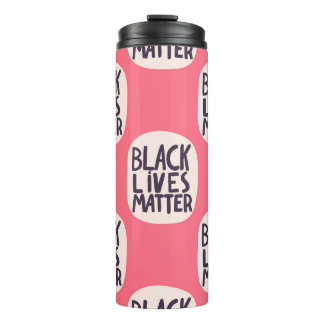 Bouteilles Isothermes Les vies noires comptent, motif calligraphique