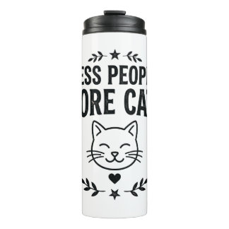 Bouteilles Isothermes Less People More Cats Vintage Sarcastic Cat Design