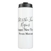 Bouteilles Isothermes lets the fun begins happy new year name year simpl (Devant)