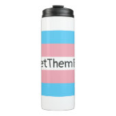 Bouteilles Isothermes #Let'ThemPlay Drapeau Transgenre Athlètes (Devant)