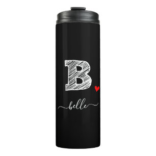 Bouteilles Isothermes LETTRE B MONOGRAPHIQUE D'ÉCRAN RÉtro, Tumbler Th