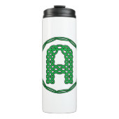Bouteilles Isothermes Lettre Initiale A Monogramme En Style Celtique (Devant)