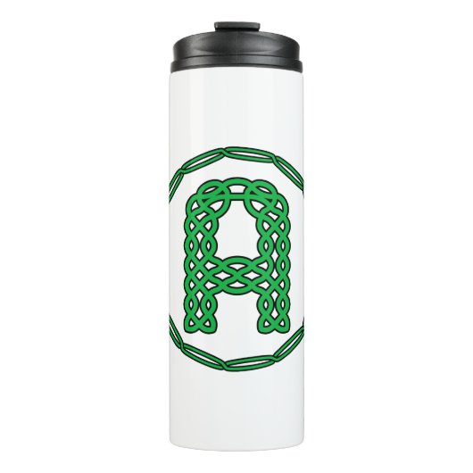 Bouteilles Isothermes Lettre Initiale A Monogramme En Style Celtique (Devant)