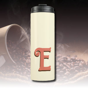 Bouteilles Isothermes LETTRE INITIALE CONTINUE 3D   Crème ivoire