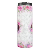 Bouteilles Isothermes Lettre initiale florale de couronne Monogramme Nom (Dos)