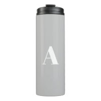 LETTRE initiale monogramme personnalisé gris clair