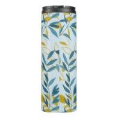 Bouteilles Isothermes Lettre M or bleu marine Feuille moderne (Dos)