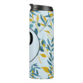 Bouteilles Isothermes LETTRE P D'OR Bleu Feuille (Tourné sur la droite)