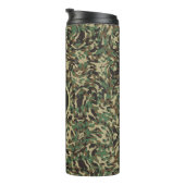 Bouteilles Isothermes LETTRE PERSONNALISÉE VERTE Camouflage tendance (Tourné sur la droite)