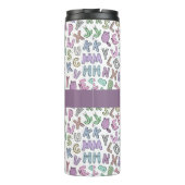 Bouteilles Isothermes Lettres de l'alphabet des doodles (Dos)