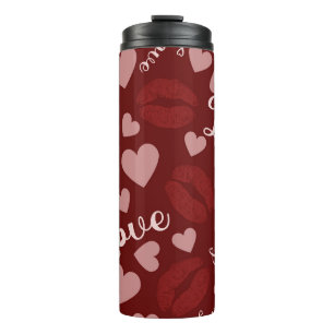BOUTEILLES ISOTHERMES LÈVRES LUXURIANTES D'AMOUR DE LA SAINT-VALENTIN RO